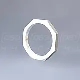 Контргайка нержавіюча різьбова Ду80 (3"), восьмигранна, н/ж сталь AISI304, DIN 431, BSPP Class 150, фото 3