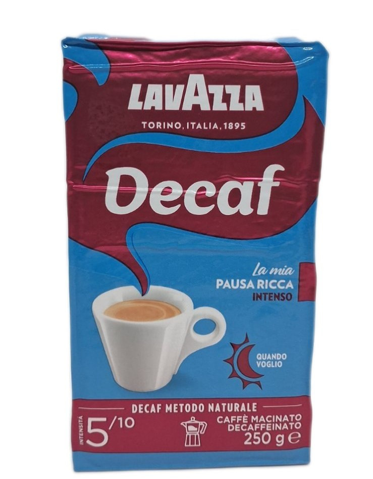 Мелена кава Lavazza Dek Gusto Intenso 250 гр