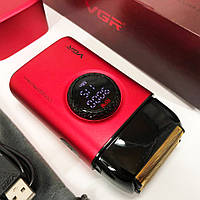 Бритва портативна акумуляторна VGR, Професійна електробритва бритва для бороди, Бритви акумуляторні TO-91