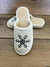 Шкіряні тапочки зимові, жіночі ТЗЖ1