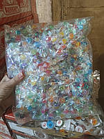 Карамель льодяники "Smile candy Mix" неон MJ 0,500 кг Українського виробництва (льодяники смайлик двошарові