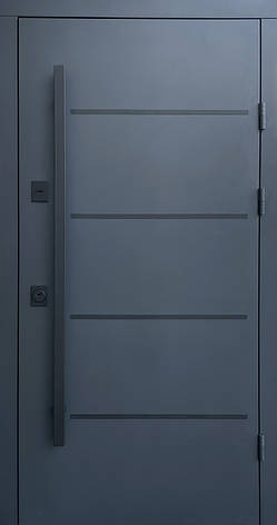 Двері вуличні Qdoors серія СТРИТ 3К з ТЕРМОРОЗРИВ модель ГОРИЗОНТАЛЬ, фото 1