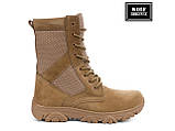 Берці літні легкі трекінгові Койот для ЗСУ Облегшені "Air Тr" замшеві, фото 3