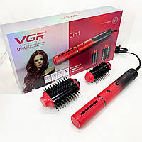 Стайлер для завивки VGR V-489, Фен-щітки стайлери, Фен-щітка з холодним повітрям, Хороший потужний фен XJ-57