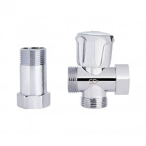 Кран кульовий SD Plus приладовий з подовжувачем 3/4" ННВ SD183W20, фото 3