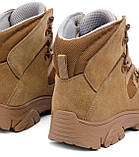 Демісезонні військові черевики Койот "Партизан", тактичні бежеві берці для армії ЗСУ, фото 4