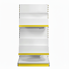 Металевий стелаж книжковий 1450*750 мм, приставний стелаж торговий, стелаж для книг в магазин, металевий стенд для книг, стійка