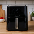 Аерогриль електричний для дому Sokany безмасляна фритюрниця 8 л мультипіч для дому з таймером 2000 Вт Lugi, фото 8
