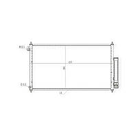 Радіатор кондиціонера Honda Accord VII 2.0, 2.4i (03-08) HART