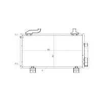 Радіатор кондиціонера Honda Accord VIII 2.0, 2.4i 08- HART