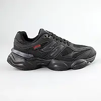 Кросівки чорного кольору з екозамші та текстилю для підлітків на шнурівці