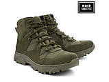 Тактичні армійські берці демісезонні "Партизан" хакі, військове демісезонне замшеве взуття, фото 6