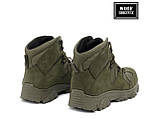 Тактичні армійські берці демісезонні "Партизан" хакі, військове демісезонне замшеве взуття, фото 5