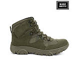 Тактичні армійські берці демісезонні "Партизан" хакі, військове демісезонне замшеве взуття, фото 3