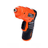 Акумуляторна викрутка в кейсі 800 мАг Kraft Dele KD1576, портативний інструмент, фото 4