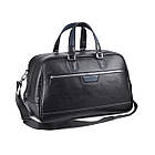 Сумка дорожня Trinity з еко шкіри чорна