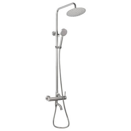 Душова система універсальна Lidz Aria 1031 на три споживачі (з виливом) (k35) LDARI1031NKS34933 Nickel, фото 1