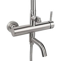 Душова система універсальна Lidz Aria 1031 на три споживачі (з виливом) (k35) LDARI1031NKS34933 Nickel, фото 3