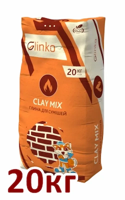 Глина для печей та камінів Clay Mix, GlinKo, 20 кг., фото 1