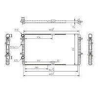 Радіатор охолодження двигуна Seat Cordoba, IbizaII, III 1.0-1.9D 93- HART