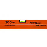 Рівень для будівництва 200см, 3 циліндри Kraft&Dele KD10316 рівень для ремонту, фото 2