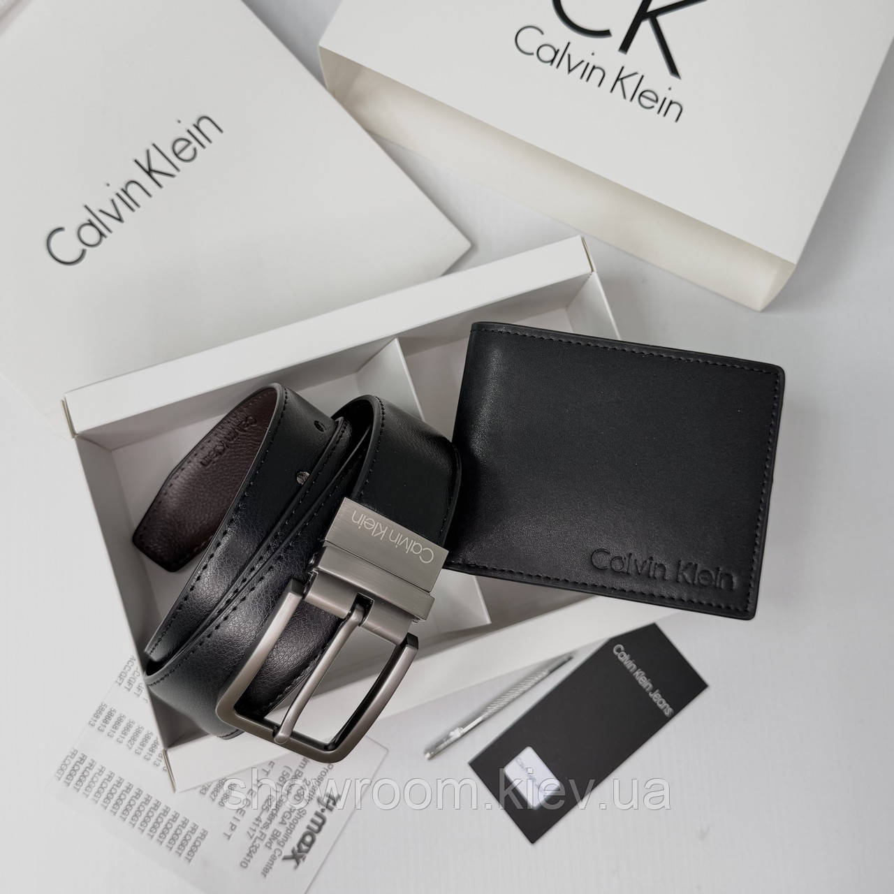 Гаманець і ремінь в подарунковій упаковці Ск (484), фото 1