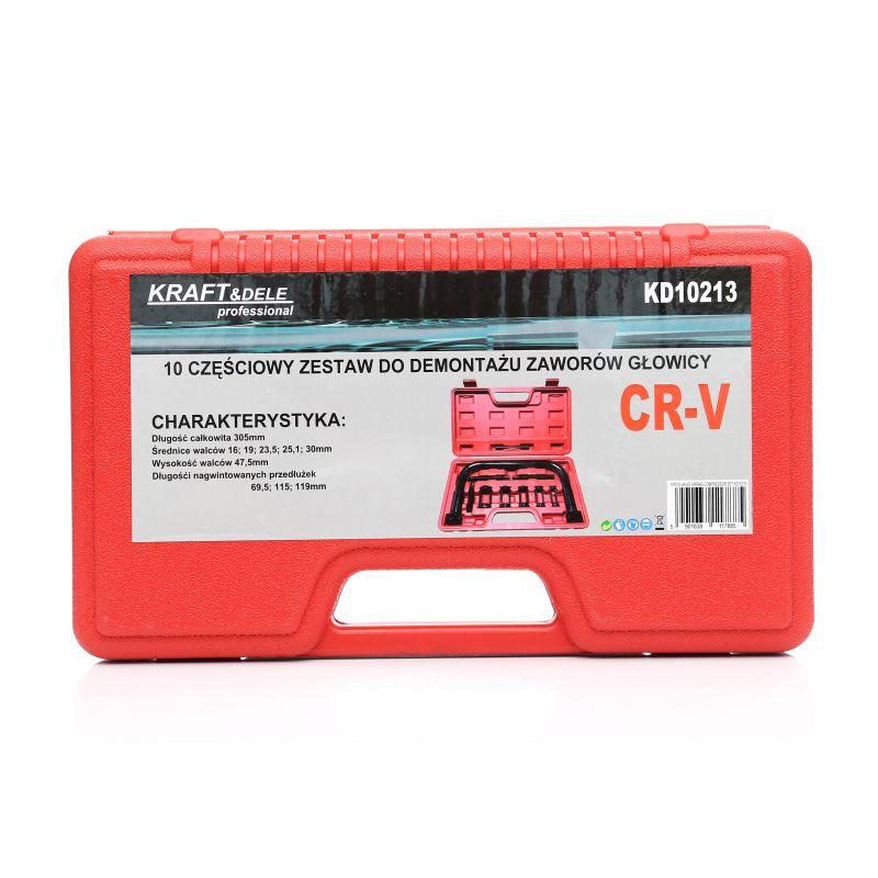 Інструмент для розсухарування клапанів 10 шт Kraft&Dele KD10213 розсухарювач клапанів універсальний, фото 1
