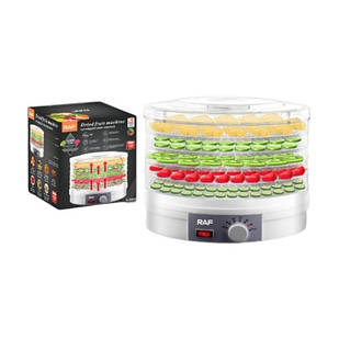 Електрична сушарка для фруктів та овочів 350 Вт Fruit Drying Machine R.6800 Біла
