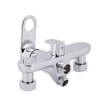 Змішувач для ванни Qtap Jay з довгим поворотним виливом (з душовим гарнітуром) QTJAY2601CRM45540 Chrome, фото 4