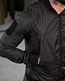Ветровка RENINGTON для чоловіків чорного кольору з рифленими манжетами ПП7958 ТМ, фото 6