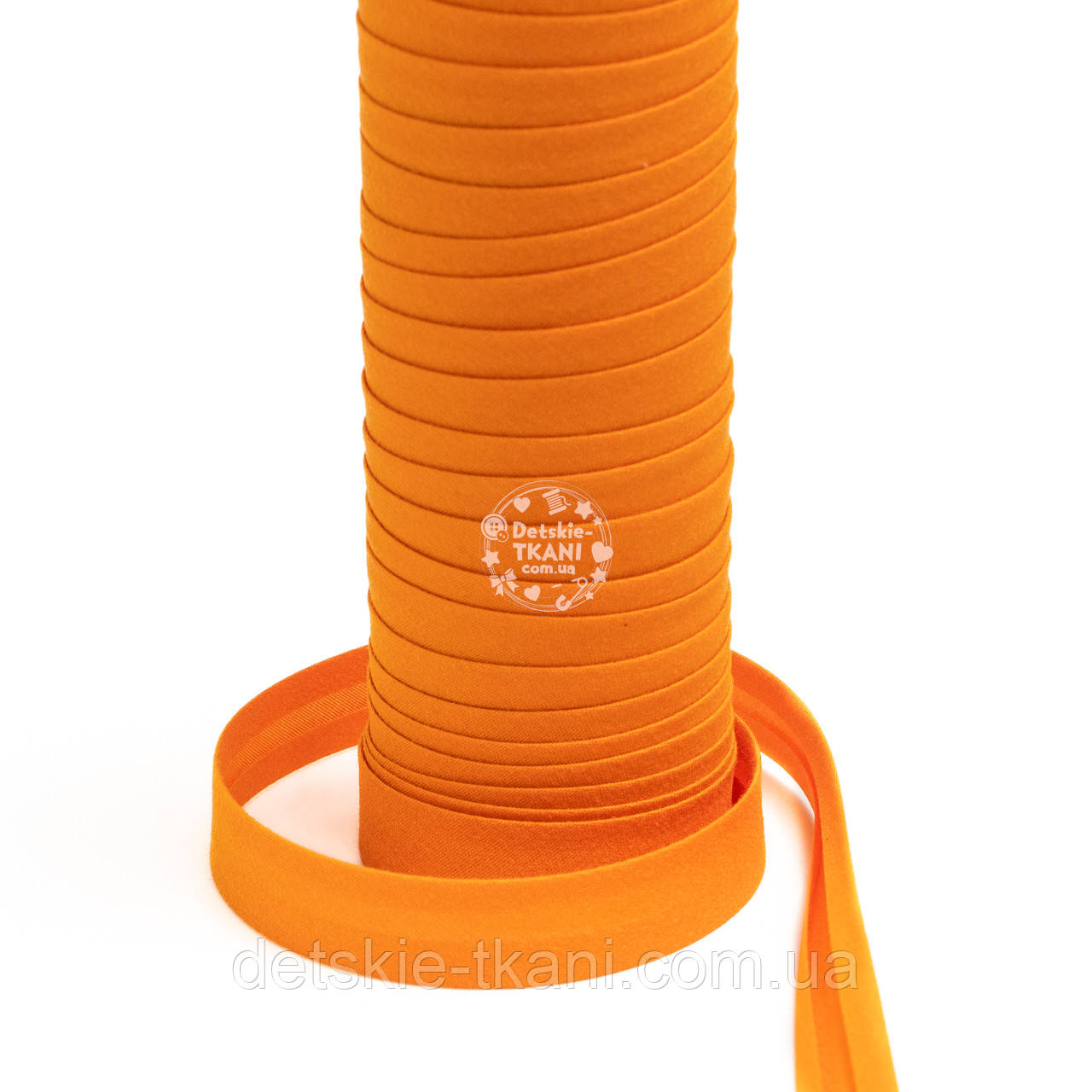 Коса бейка 15 мм оранжевого кольору (Китай), фото 1