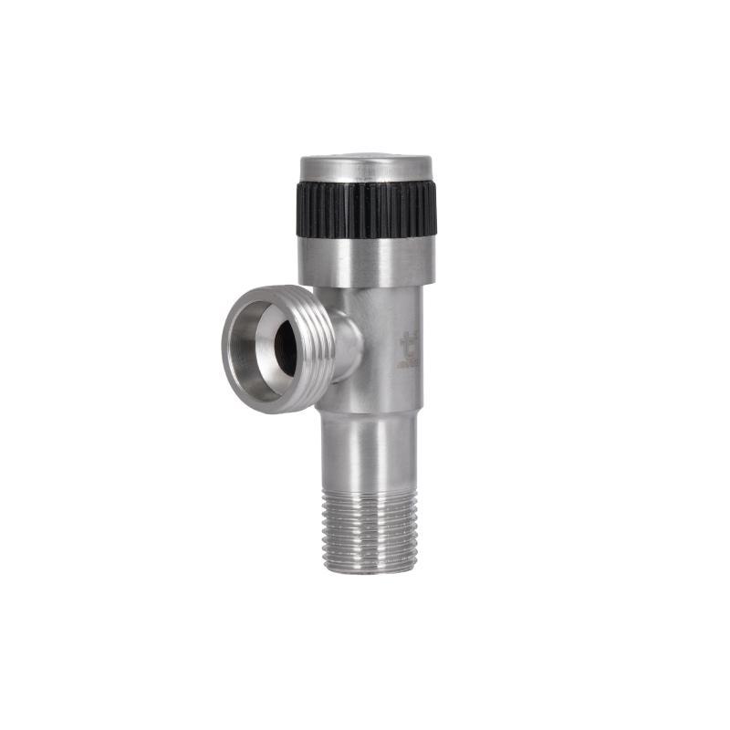 Кран кутовий Thermo Alliance Standart 1/2" Нх3/4"Н неірж., з керам. буксий TAS345W1520SS