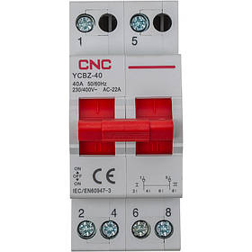 Модульний перемикач навантаження CNC YCBZ-40 2P 40A