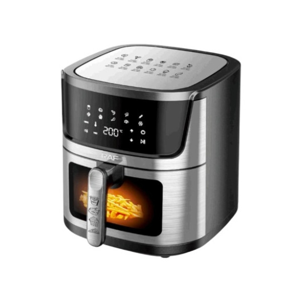 Аерогриль з 1 контейнером 9 л 1950 Вт Air Fryer R.5395 Чорний із сірим, фото 1