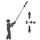 Акумуляторна ланцюгова міні-пила 20 В 1/4" 152 мм Tex.AC TAOE-S6OBL садова пила безщіткова пила, фото 3
