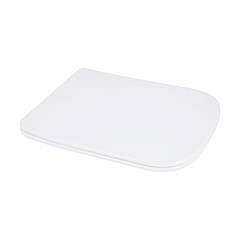 Qtap Сидіння для унітаза підлогового (Aries) 445×360×30 мм, White, з мікроліфтом, Slim Duroplast, Quick Release