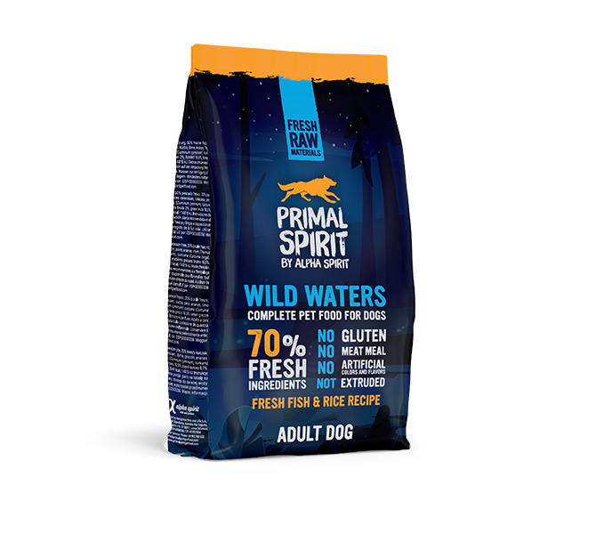 Сухий корм для дорослих собак Primal Spirit by Alpha Spirit Wild Waters 70% Вайлд Вотерс Dog 1 кг (PRIM0201)