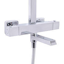 Душова система універсальна Qtap Sloup термостатична на три споживачі (з виливом) QTSLO51103OC48217, фото 3