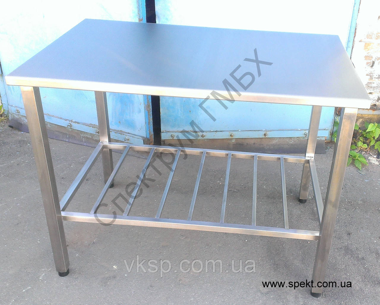 Стіл технологічний із неіржавкої сталі