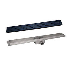 Комплект Qtap Taurus FD800 (BLA) Лінійний трап із неіржавкої сталі із сухим закривом 800 мм