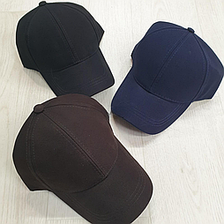 Однотонна котонова бейсболка унісекс