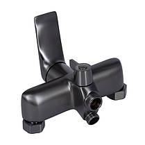 Змішувач для ванни Qtap Vlasta New з довгим поворотним виливом (з душовим гарнітуром) QTVLA260GMB45645, фото 3