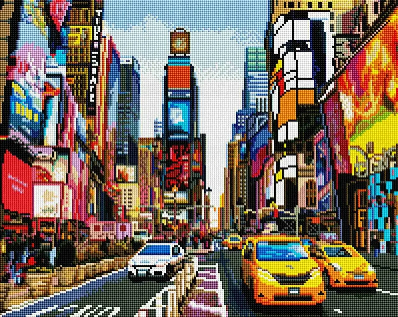 Алмазна мозаїка 40x50 Сучасне місто SP033, фото 1