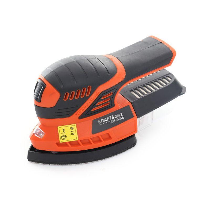 Акумуляторна орбітальна шліфмашина Kraft&Dele KD1768 X-Series, 18В, 10 000 об/хв, 125 мм без акумулятора, фото 1