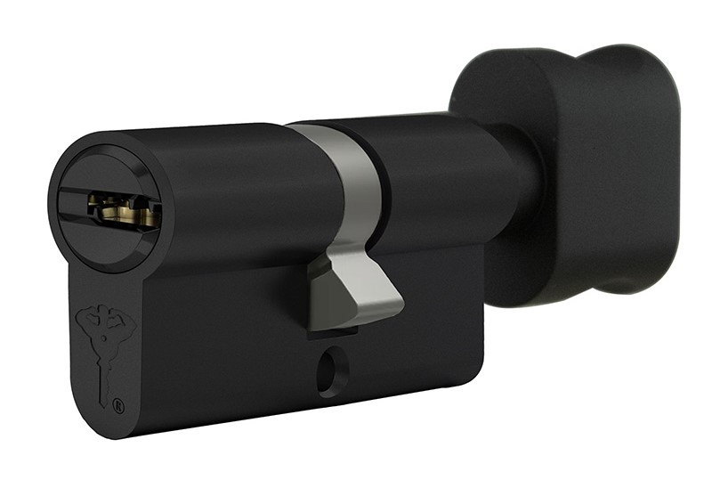 Циліндр дверний MUL-T-LOCK MTL300 ключ/тумблер чорний, 3 ключі (Ізраїль)