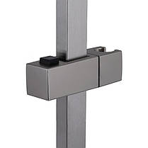 Душова стійка з тримачем універсальна Lidz Niagara 321 прямокутна LDNIA321NKS46113 Nickel, фото 3