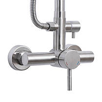 Душова система для душу Lidz Aria 1020 на два споживачі (k35) LDARI1020NKS46114 Nickel, фото 3