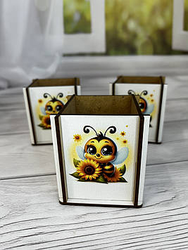 Дитяча підставка для ручок і олівців, іменний стакан для канцелярії, подарунок для школяра