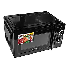 Мікрохвильова піч 700 Вт 255 мм Grunhelm 20MX711-B надійна компактна мікрохвильовка для їжі