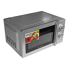 Потужна мікрохвильова піч 700 Вт 255 мм Grunhelm 20MX711-G компактна мікрохвильовка для кухні